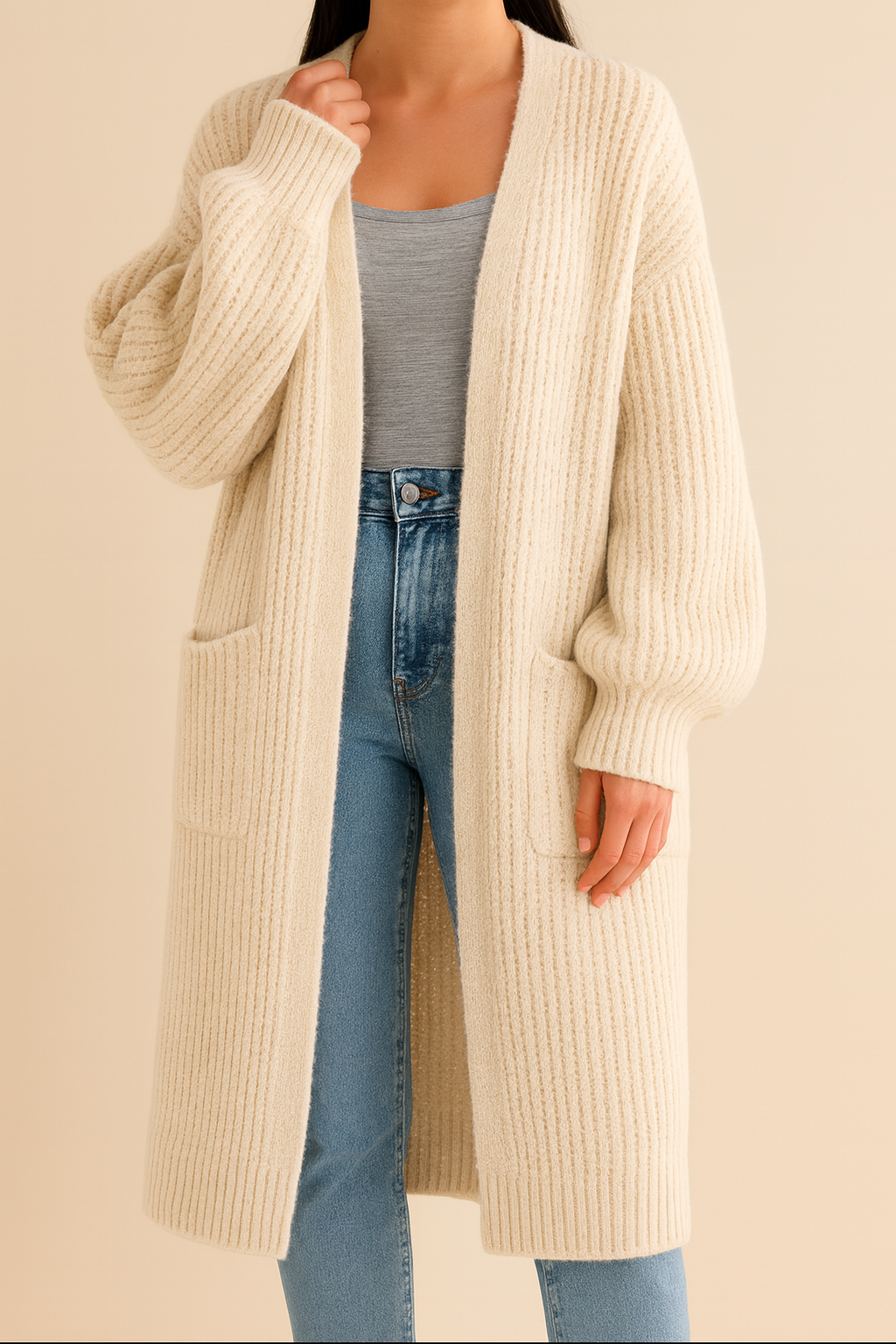 Long Knitted Cardigan