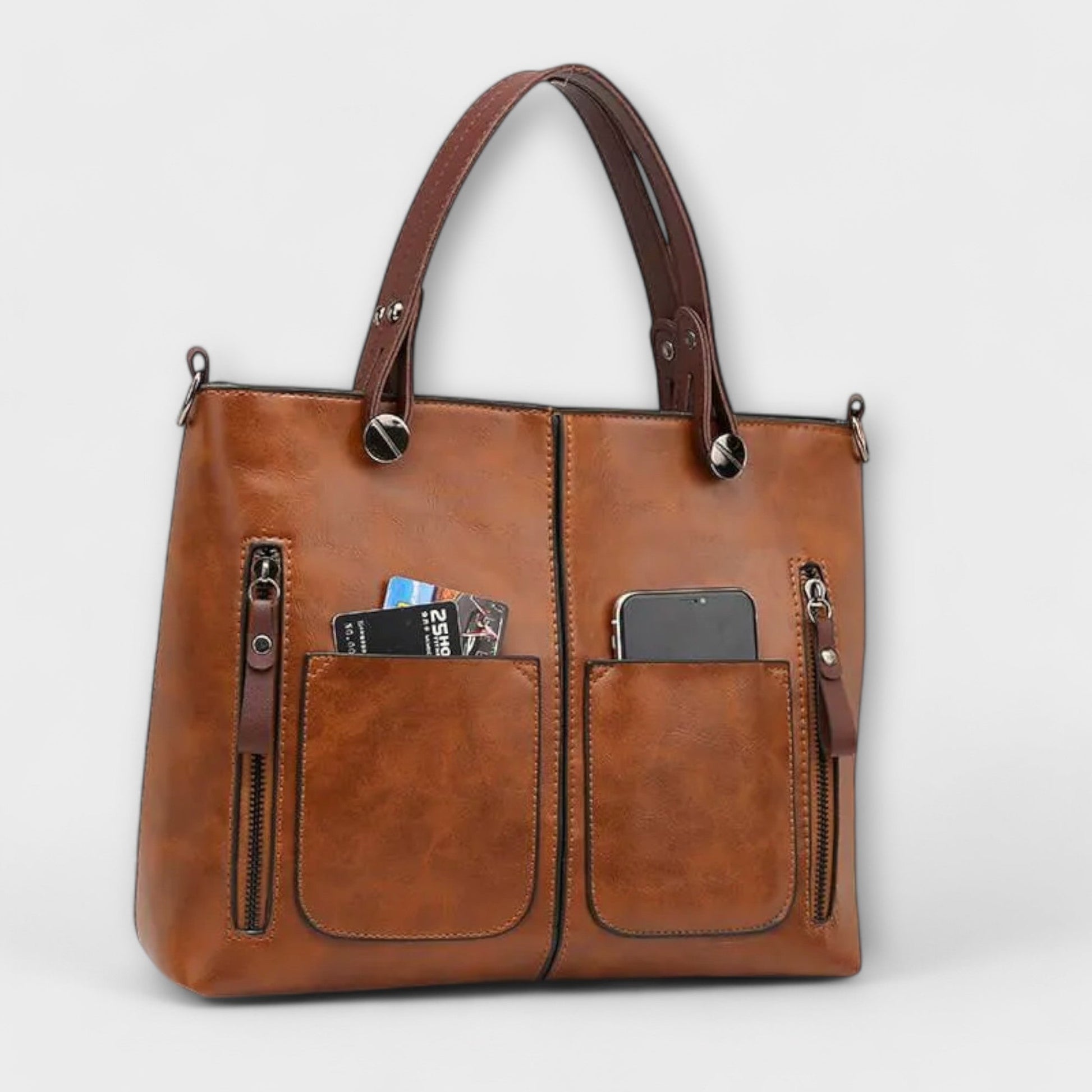 Elegante en Ruime Leren Tas