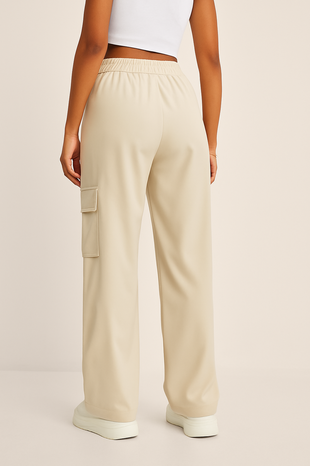 High-Waist Cargo Pants