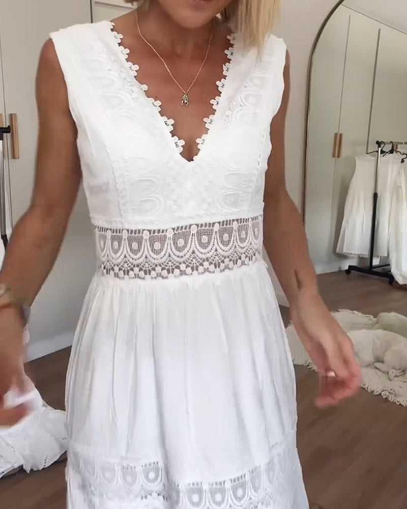 Clarisa - V-hals jurk