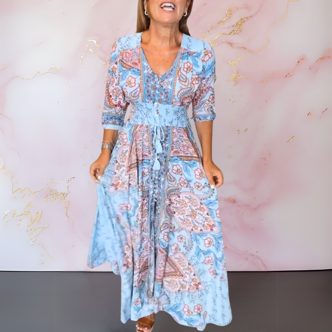 Marga™ | Elegante zomerjurk met v-hals