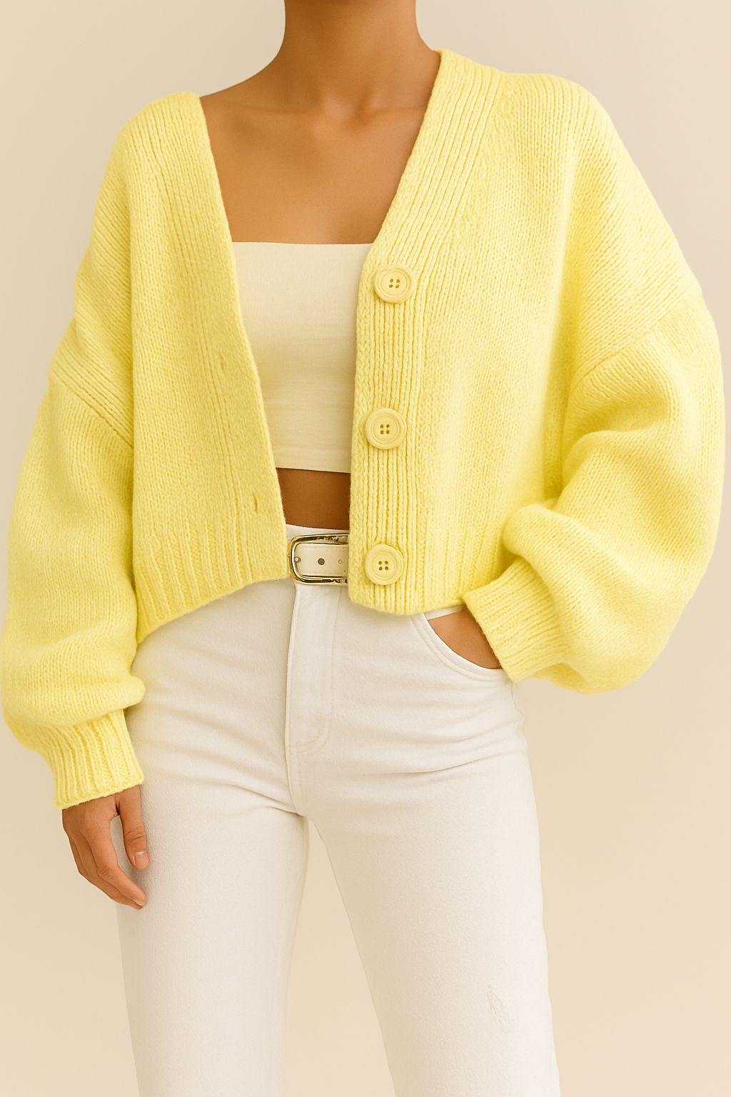 Short Knitted Cardigan