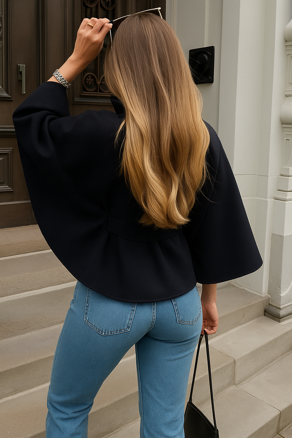 Cape Coat met Tailleband