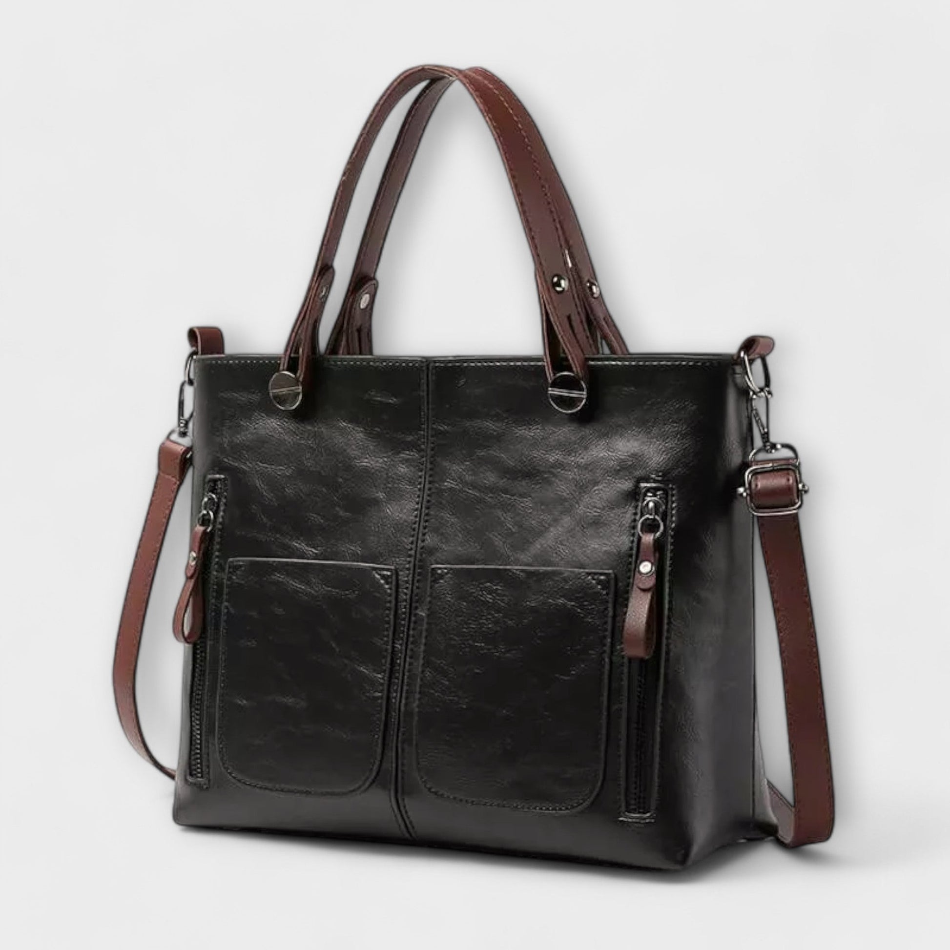 Elegante en Ruime Leren Tas