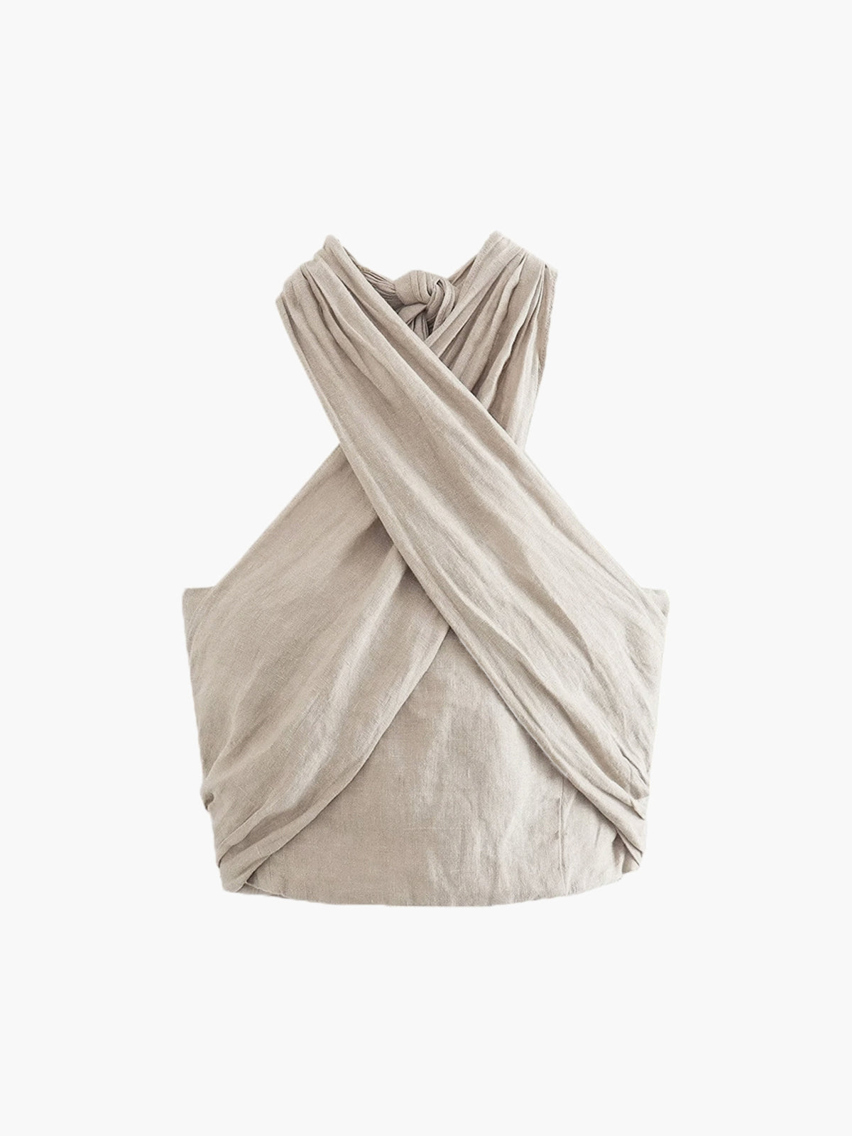 The Zivva Linen Blend Halter Top