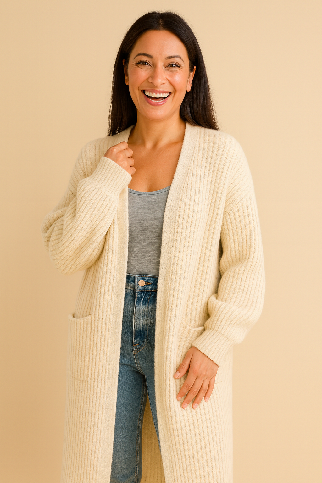 Long Knitted Cardigan