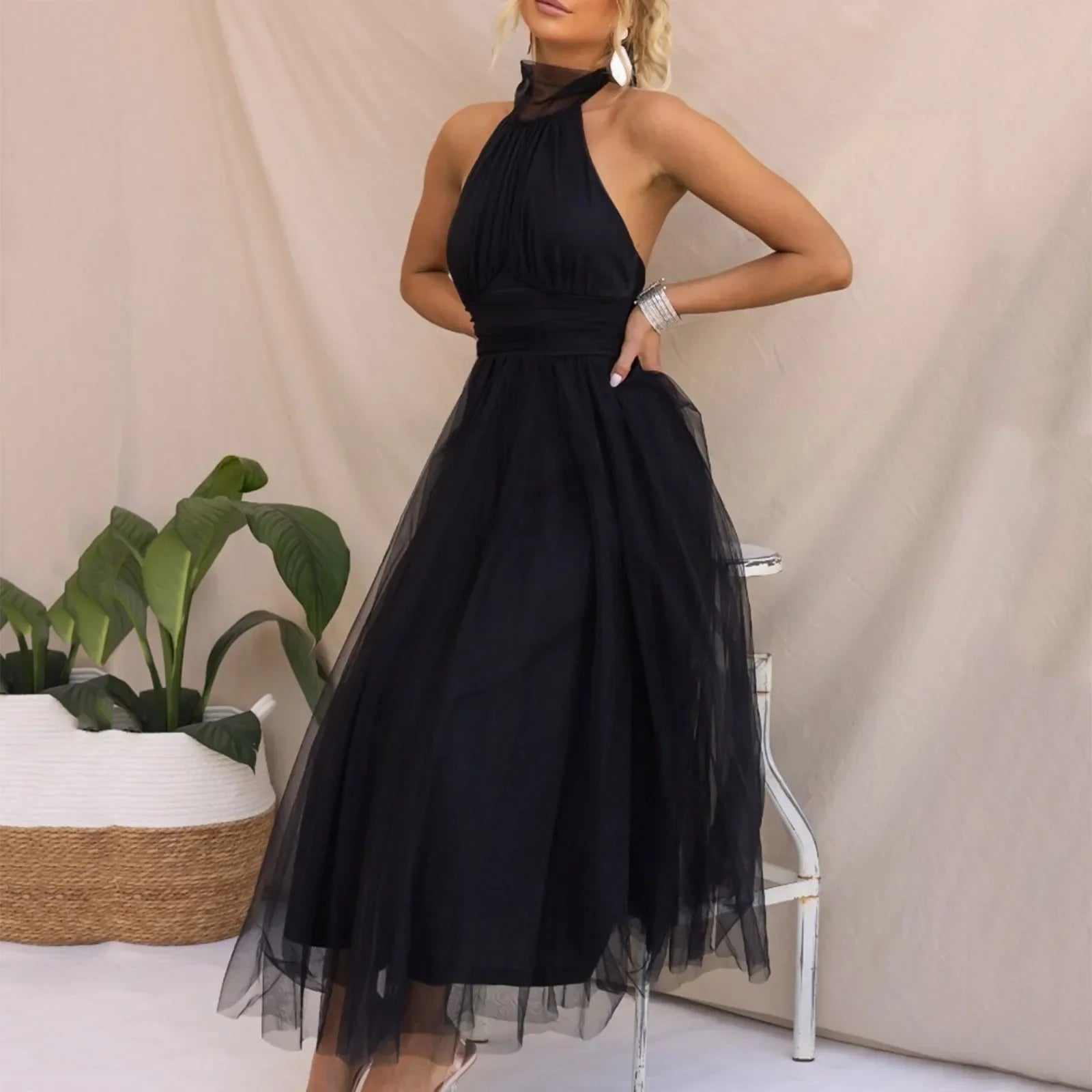 Coraline - Elegante Mouwloze Jurk
