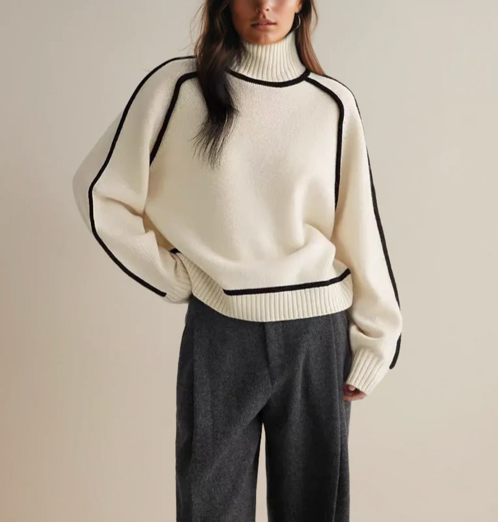 Soft elegant turtleneck sweater 
