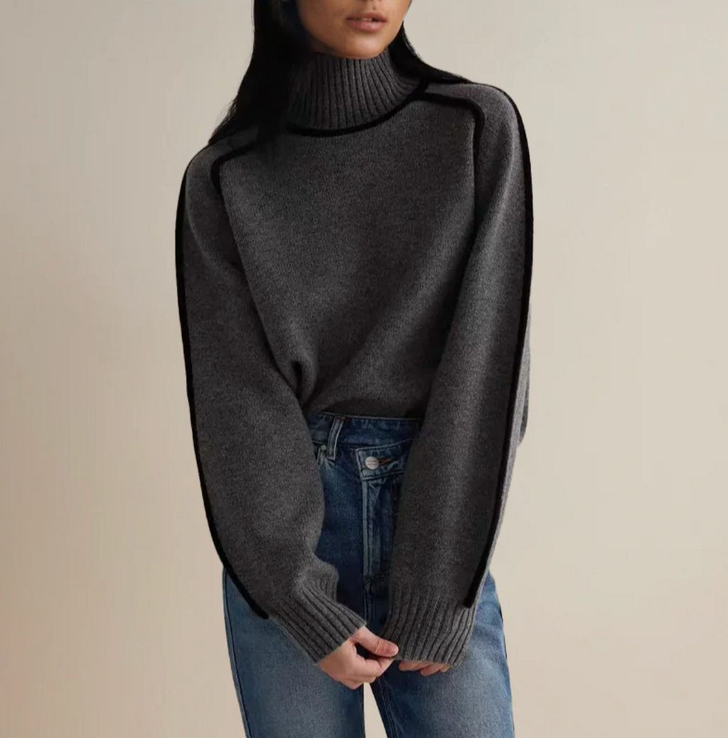 Soft elegant turtleneck sweater 
