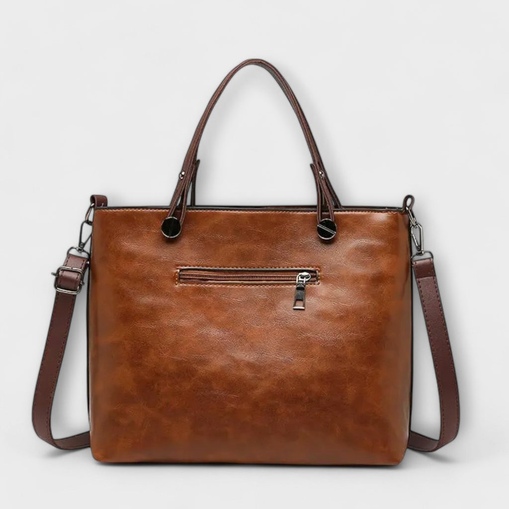 Elegante en Ruime Leren Tas