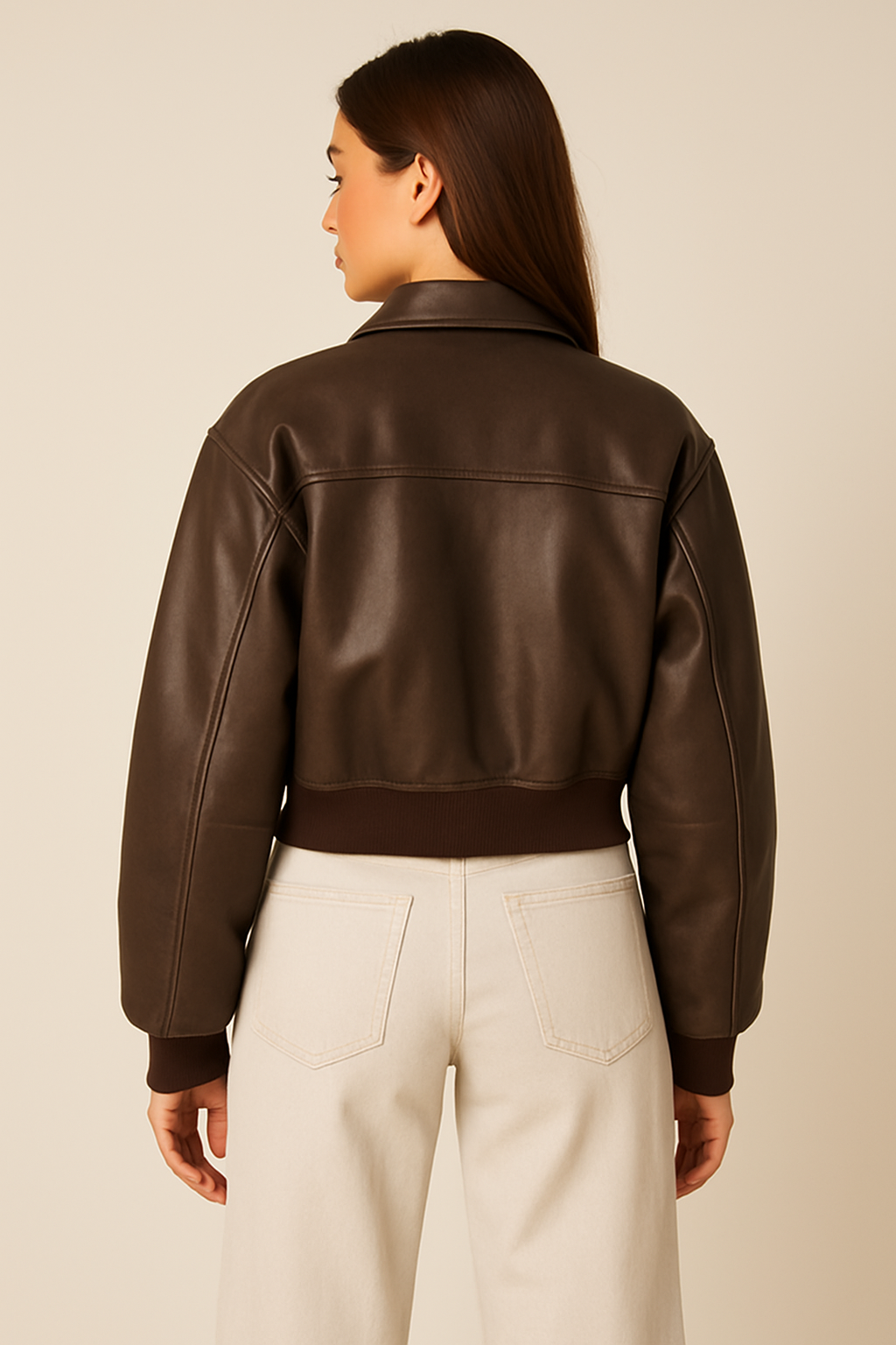 Cropped Bomber Jacket
