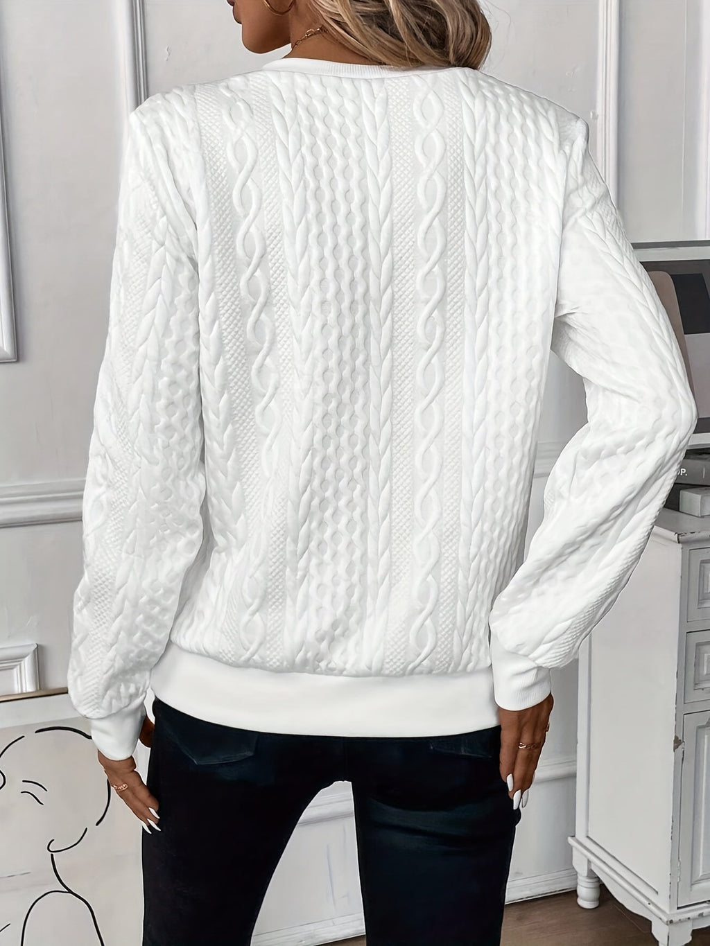 Eleganter und stilvoller Strickpullover