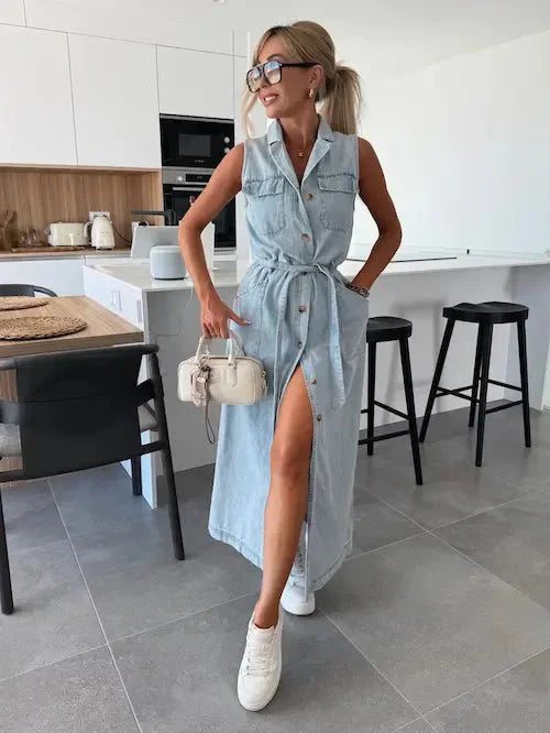 Ivy | Maxi Denim Jurk