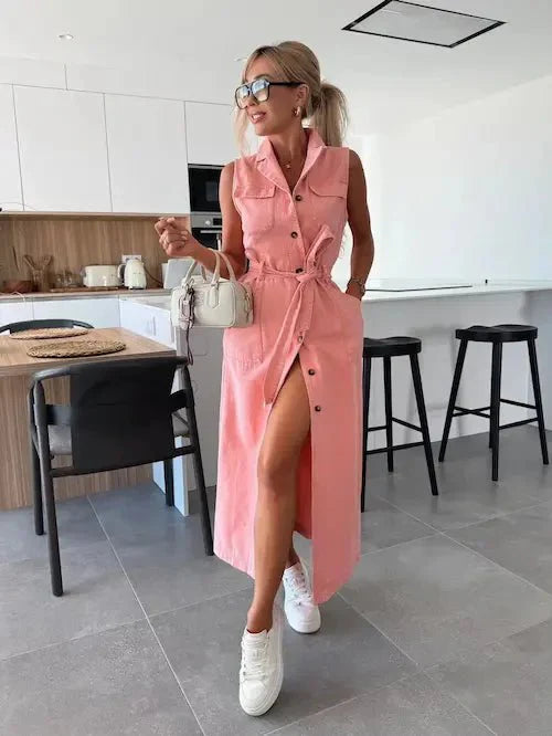 Ivy | Maxi Denim Jurk