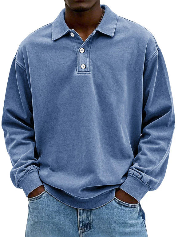 Matteo™ | Herenpolo met lange mouwen
