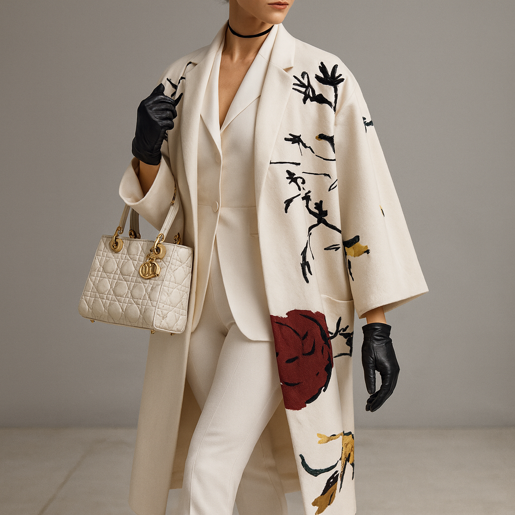 Geprinte Damesmantel